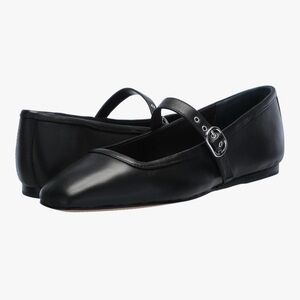Dolce Vita Black Leather Rodni Flats Size 10 Brand New With Box